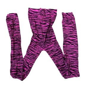 Tiger stripe retro 80’s tights hosiery Worn Once